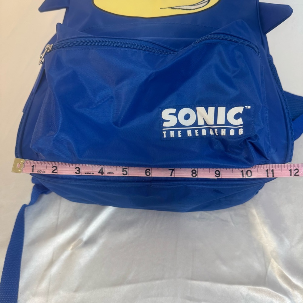 NWOT Sonic the Hedgehog Blue Character Student School Backpack - Picture 9 of 12